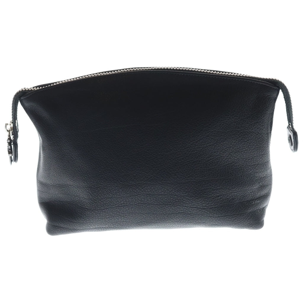 CHROME HEARTS(クロムハーツ) COSMETIC POUCH ポーチ レザーCHプラスパッチダガージップレザーポーチ