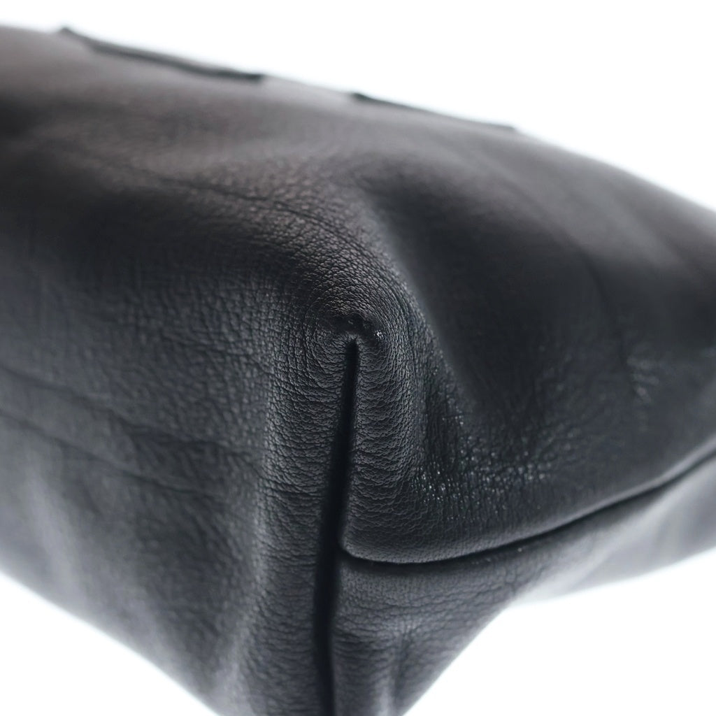 CHROME HEARTS(クロムハーツ) COSMETIC POUCH ポーチ レザーCHプラスパッチダガージップレザーポーチ