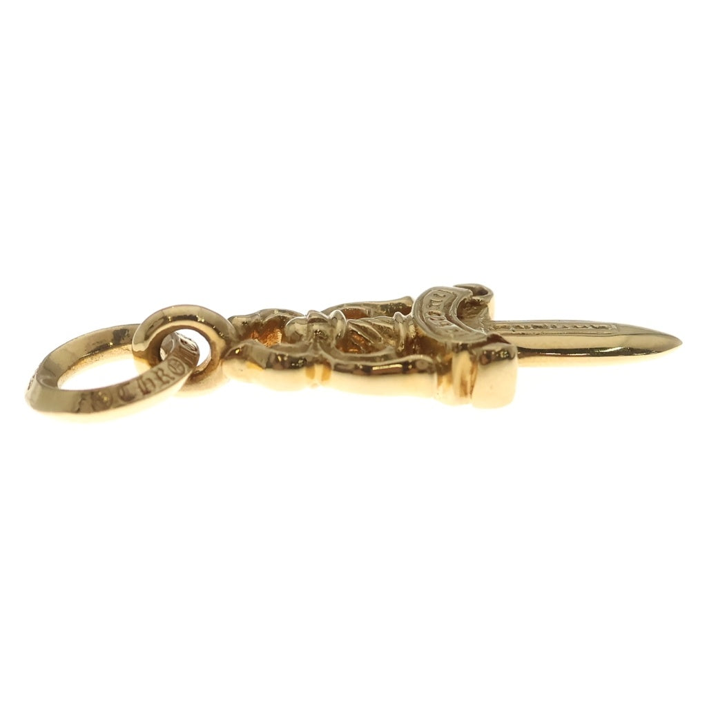 CHROME HEARTS(クロムハーツ) 22K #5DAGGER ダガーチャーム ネックレストップ ゴールド