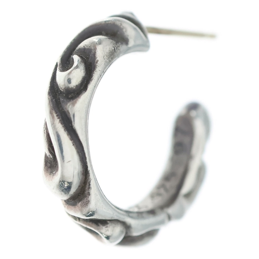 CHROME HEARTS(クロムハーツ) HOOP SCROOL スクロール フープピアス シルバー BCA102