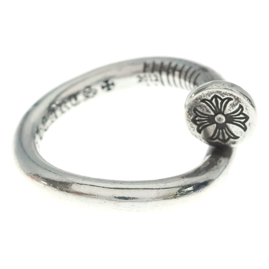 CHROME HEARTS(クロムハーツ) NAIL FLAT ネイル フラット リング シルバー BCA350