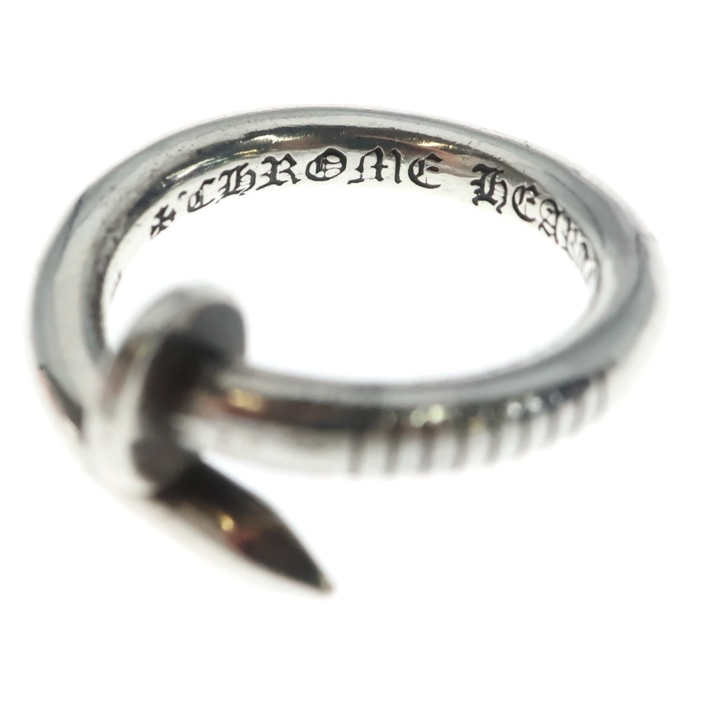 CHROME HEARTS(クロムハーツ) NAIL FLAT ネイル フラット リング シルバー BCA350
