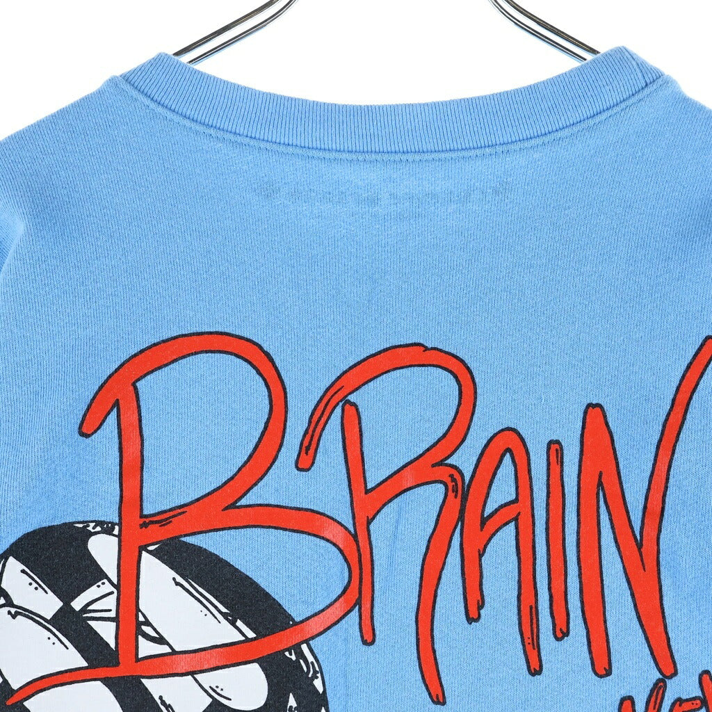 CHROME HEARTS(クロムハーツ) PPO BRAIN NEW SWTSHRT マッティボーイ ブレインニュー クルーネック長袖スウェットトレーナー ブルー