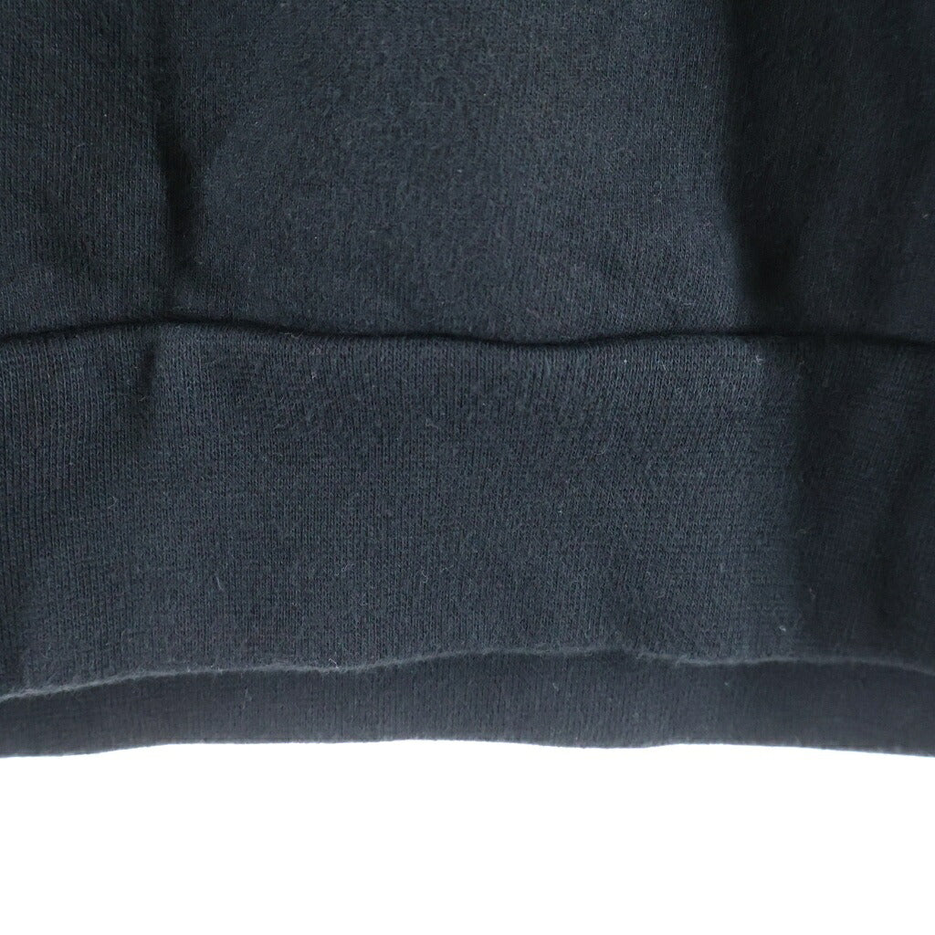 CHROME HEARTS(クロムハーツ) SWTSHRT HD PLVR 袖フローラルバックホースシュープリントプルオーバーフーディ パーカー ブラック