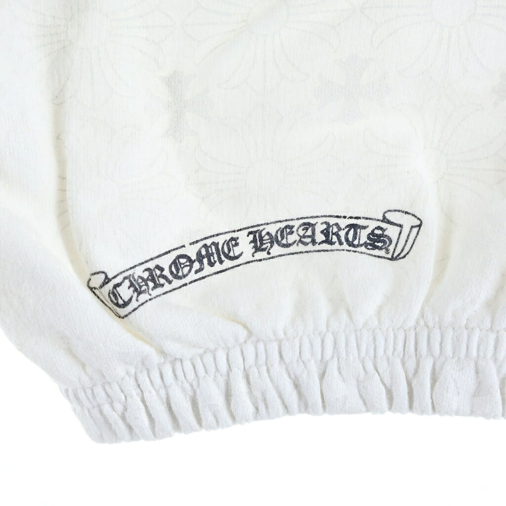 CHROME HEARTS(クロムハーツ) SWEAT PANTS CHプラス総柄 ホースシュープリント スウェットパンツ ホワイト
