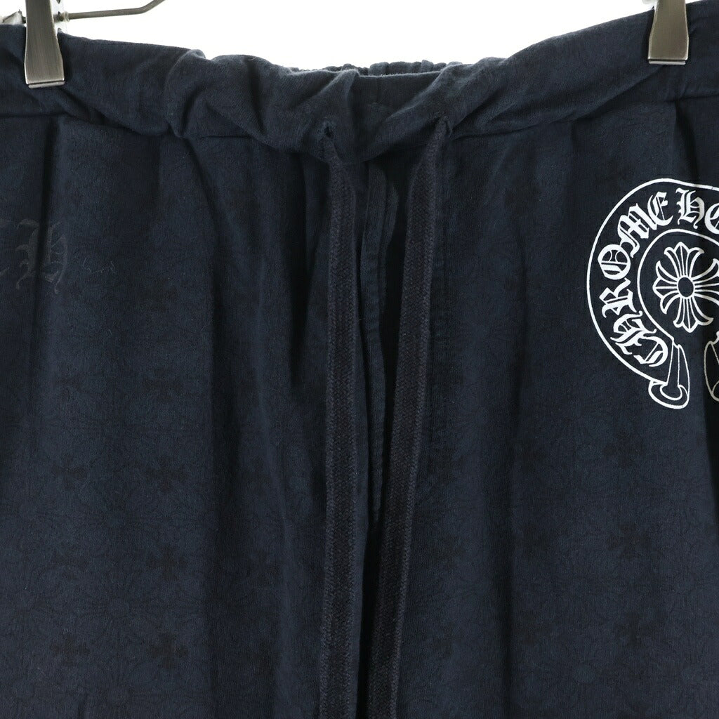 CHROME HEARTS(クロムハーツ) SWEAT PANTS CHプラス総柄 ホースシュープリント スウェットパンツ ブラック