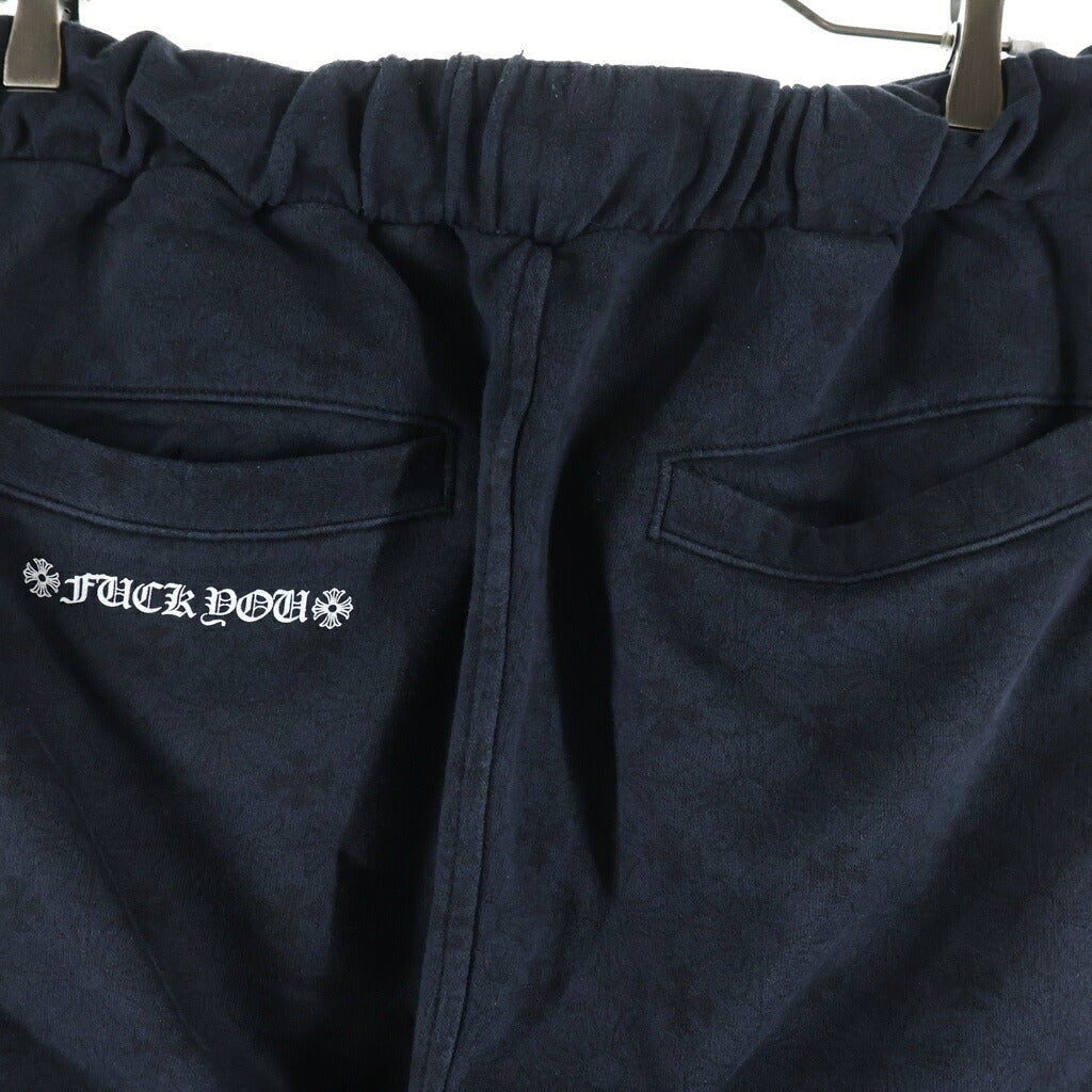 CHROME HEARTS(クロムハーツ) SWEAT PANTS CHプラス総柄 ホースシュープリント スウェットパンツ ブラック