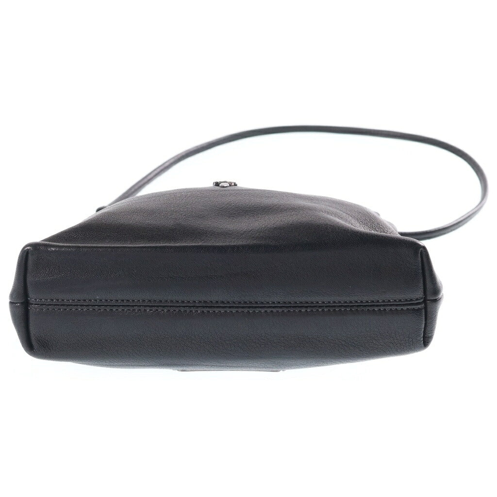 CHROME HEARTS(クロムハーツ) VIV ダガー付きレザーショルダーバッグ ブラック
