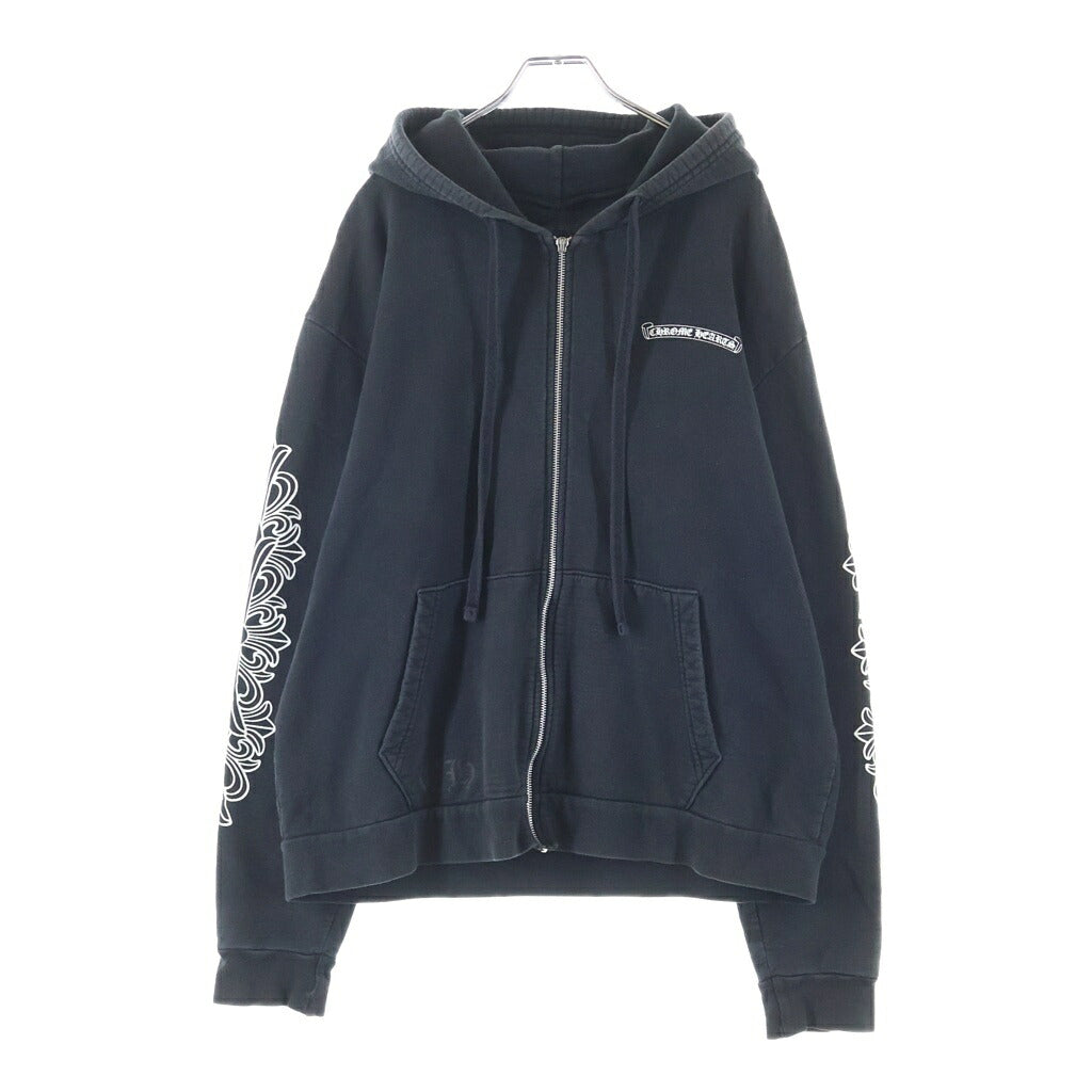 CHROME HEARTS(クロムハーツ) DAGGER EYE CHART HD ZIP ダガーアイチャート ジップアップ フーディ パーカー ブラック