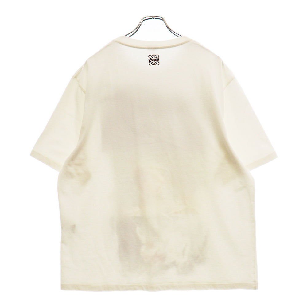 LOEWE(ロエベ) SWING 刺繍 半袖 Tシャツ カットソー ホワイト H526Y22XAA