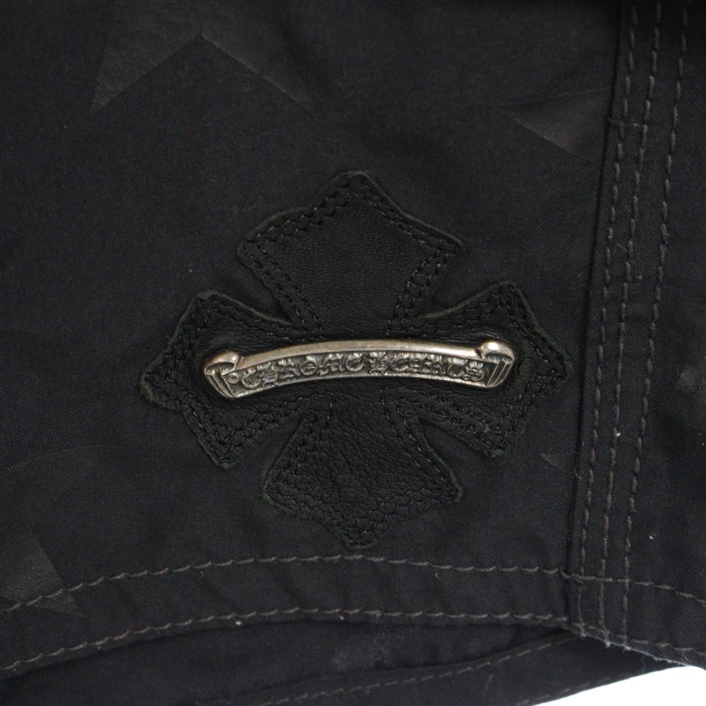 CHROME HEARTS(クロムハーツ) Surf Short Pants 星柄 クロスパッチ付きサーフショートパンツ ハーフパンツ