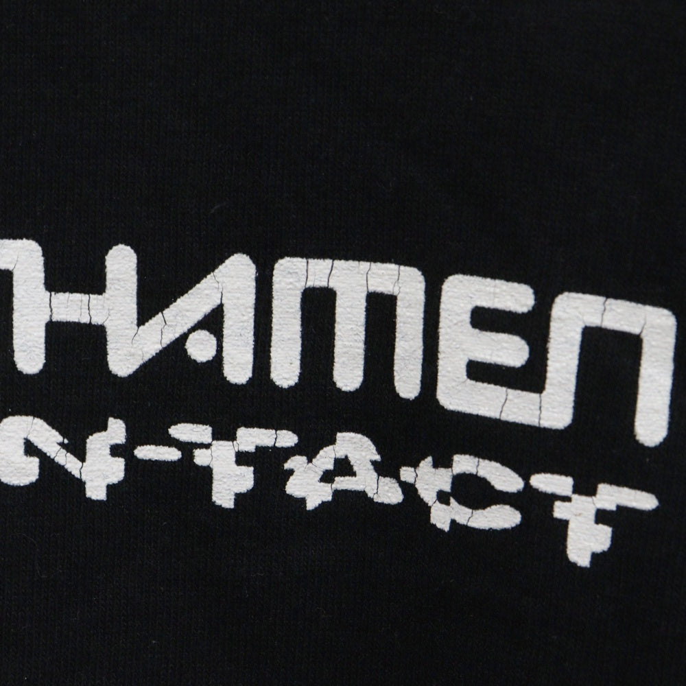 VINTAGE(ヴィンテージ) The Shamen Entact ザ シェイメン エンタクト プリント 長袖Tシャツ カットソー ブラック