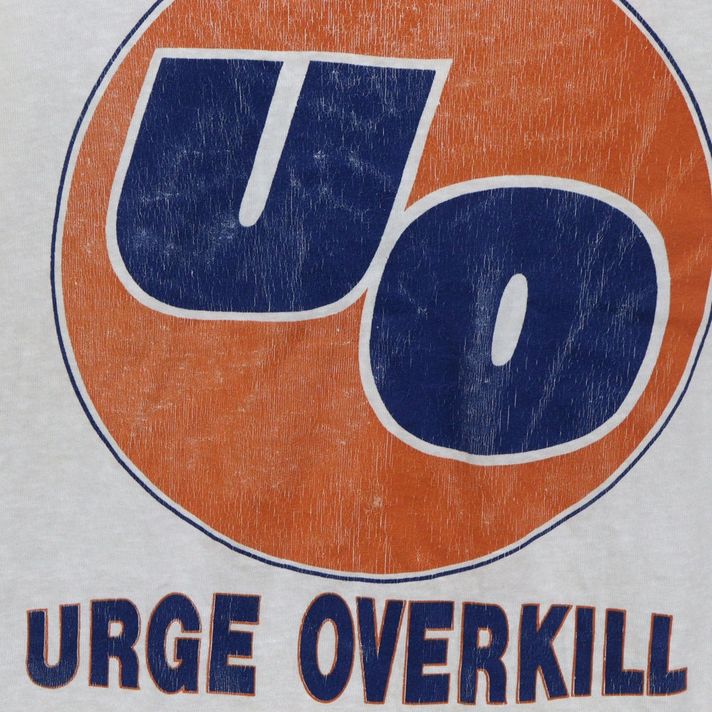 VINTAGE(ヴィンテージ) 90s URGE OVERKILL フロントロゴ プリント 半袖Tシャツ カットソー ホワイト