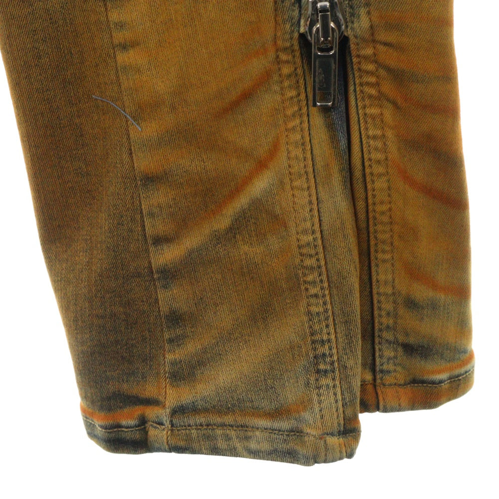DRKSHDW(ダークシャドウ) 24SS ジップ切り替えグラデーションデニムパンツ DU01D1363SKYDE 4653D