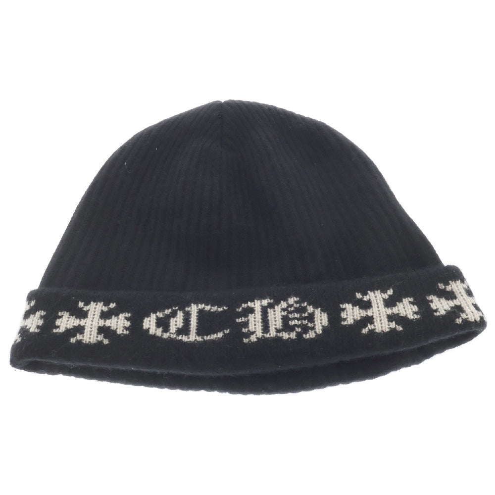 CHROME HEARTS(クロムハーツ) BIG DADDY NYC ニューヨーク限定 ビッグダディ スターボール付きカシミヤニットビーニーニットキャップ ブラック