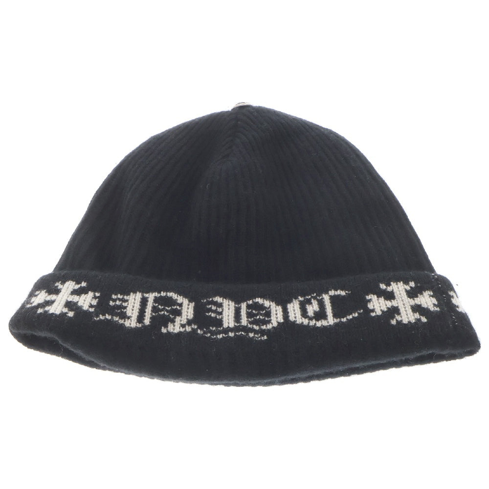 CHROME HEARTS(クロムハーツ) BIG DADDY NYC ニューヨーク限定 ビッグダディ スターボール付きカシミヤニットビーニーニットキャップ ブラック