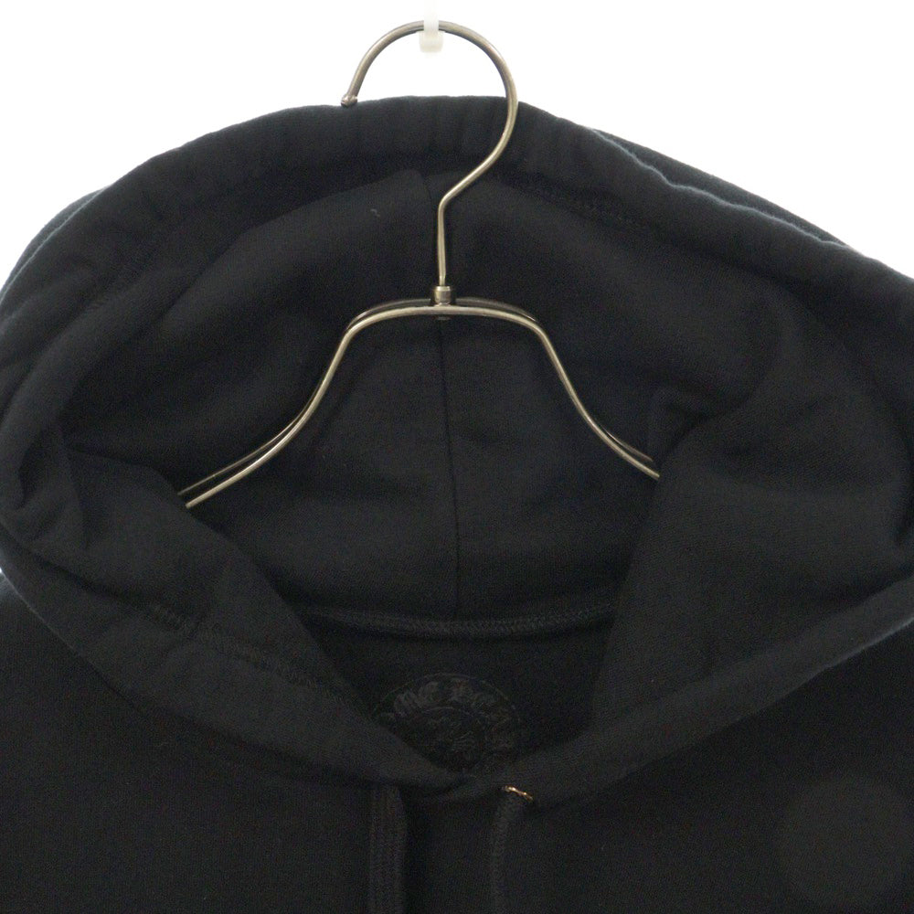 CHROME HEARTS(クロムハーツ) HORSESHOE PULLOVER HOODIE ホースシュープリント アームフローラル スウェットプルオーバーパーカー ブラック