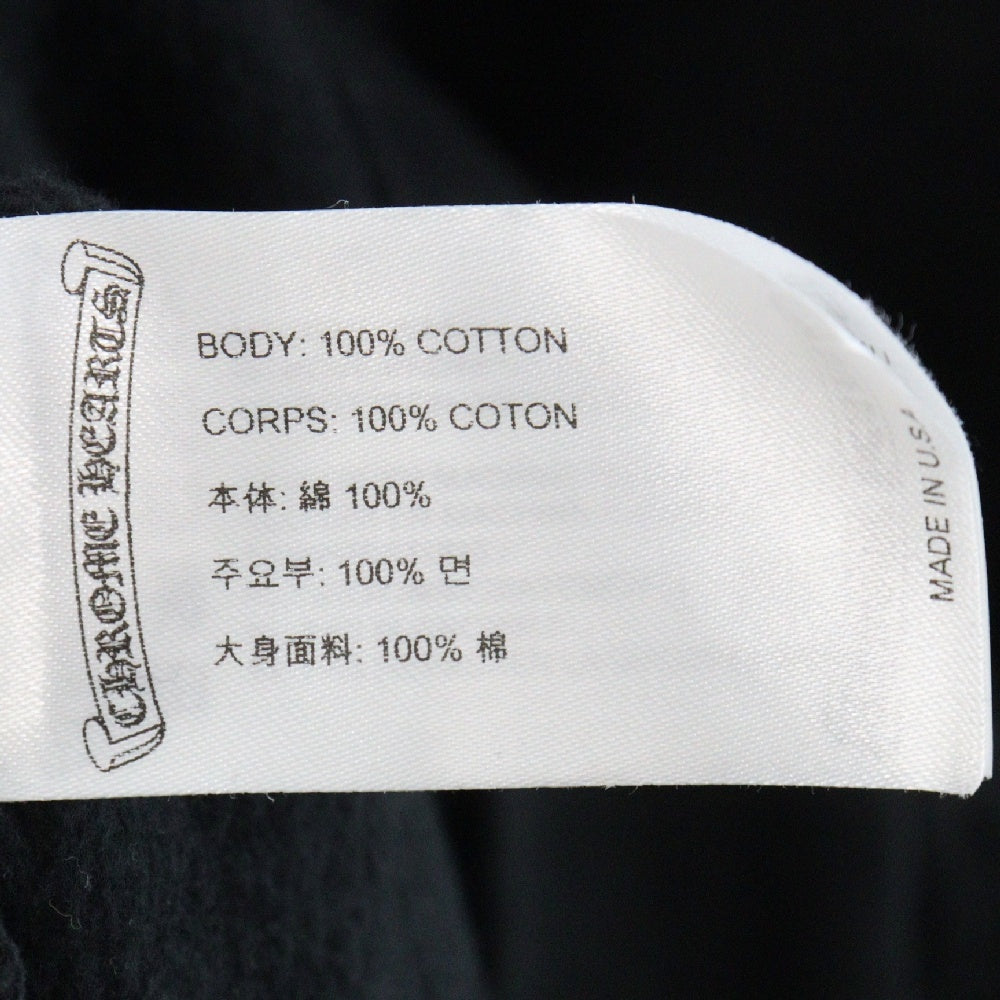 CHROME HEARTS(クロムハーツ) SWTSHRT PLVR 1988オンライン限定袖ロゴプリントプルオーバーパーカー ブラック