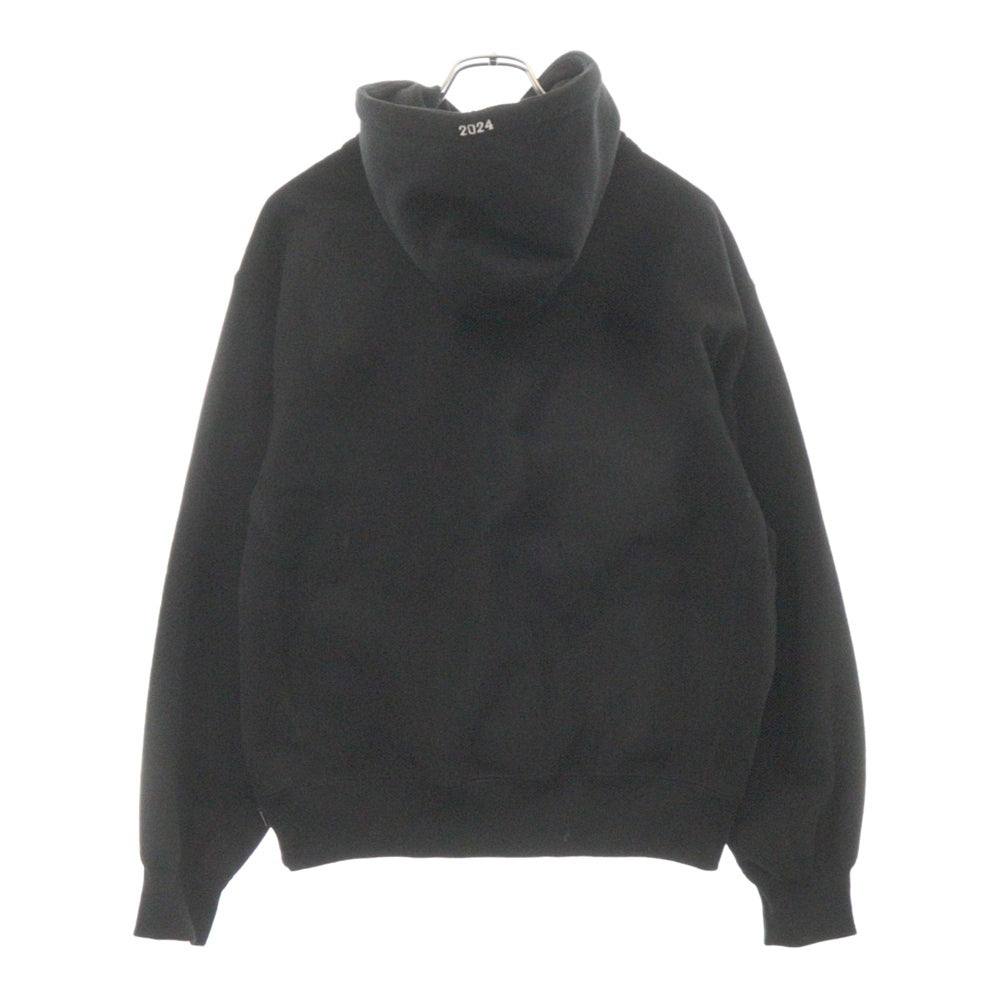 SUPREME(シュプリーム) 24SS Futura Logo Hooded Sweatshirt フューチュラロゴ スウェットプルオーバーパーカー ブラック