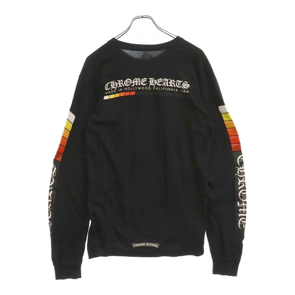 CHROME HEARTS(クロムハーツ) CH L S 1 グラデーションアームロゴプリント長袖カットソー ロンT ブラック
