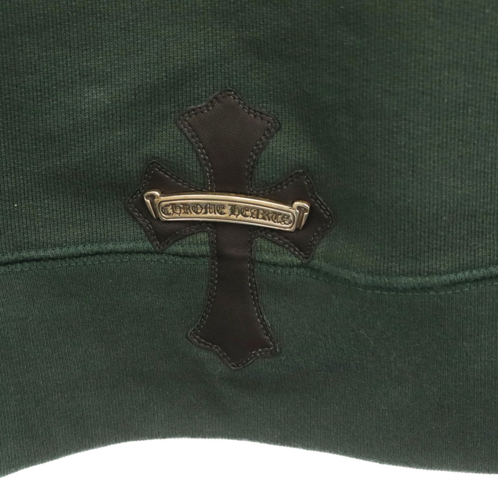 CHROME HEARTS(クロムハーツ) Y NOT SLO RIDE HD PLVR ワイノット CH刺繍 プルオーバー スウェット パーカー グリーン