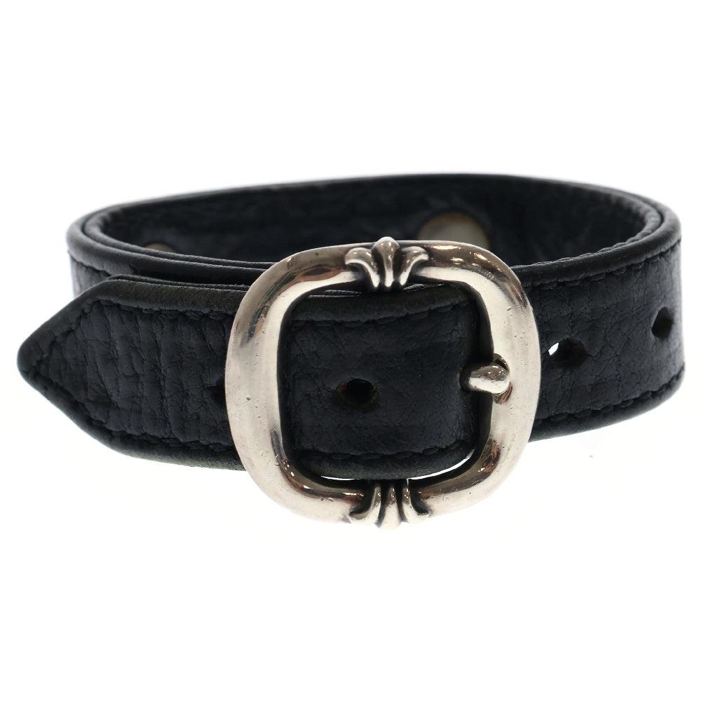 CHROME HEARTS(クロムハーツ) スクロールラベル ガンスリンガー ブレスレット ブラック/シルバー