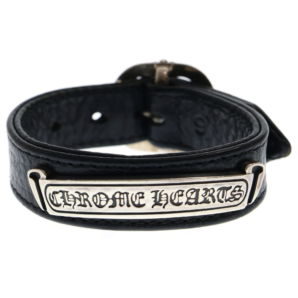 CHROME HEARTS(クロムハーツ) スクロールラベル ガンスリンガー ブレスレット ブラック/シルバー