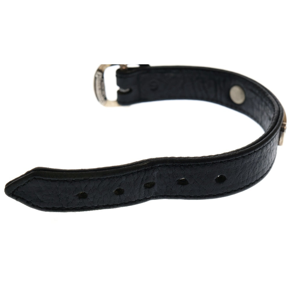 CHROME HEARTS(クロムハーツ) スクロールラベル ガンスリンガー ブレスレット ブラック/シルバー