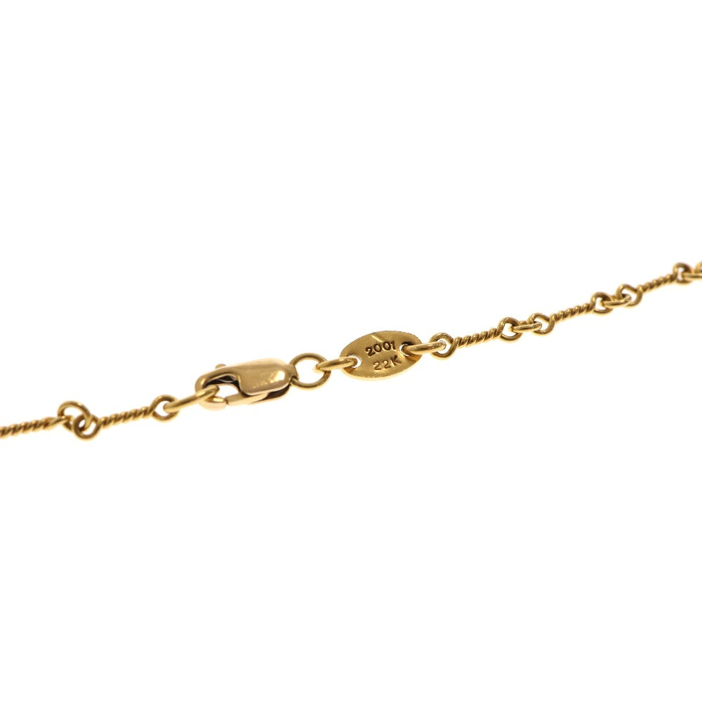 CHROME HEARTS(クロムハーツ) 22K NECKCHAIN T18 ツイストチェーンネックレス 18inch ゴールド