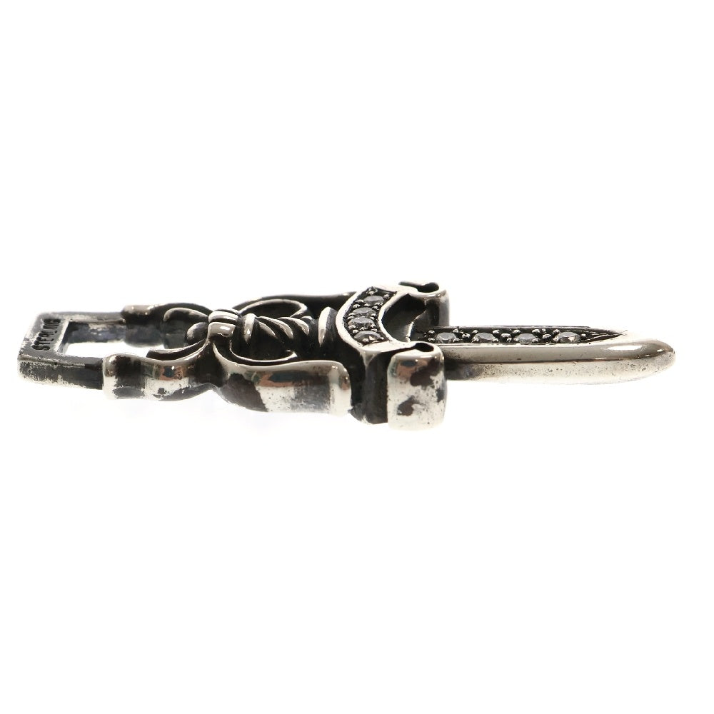 CHROME HEARTS(クロムハーツ) #10 DAGGER P/D #10 ダガーチャーム PAVEダイヤ シルバーネックレストップ