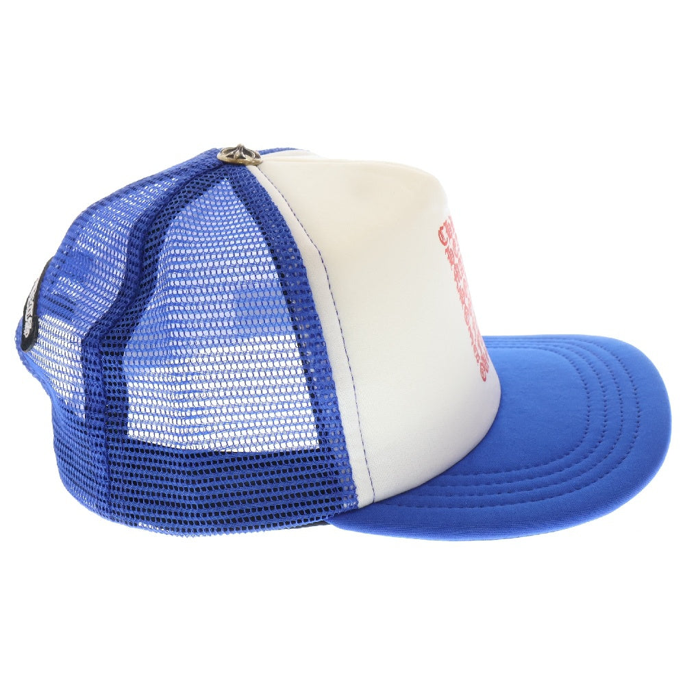 CHROME HEARTS(クロムハーツ) Vertical Logo Trucker Cap ヴァーティカルロゴ メッシュキャップ ブルー/ホワイト