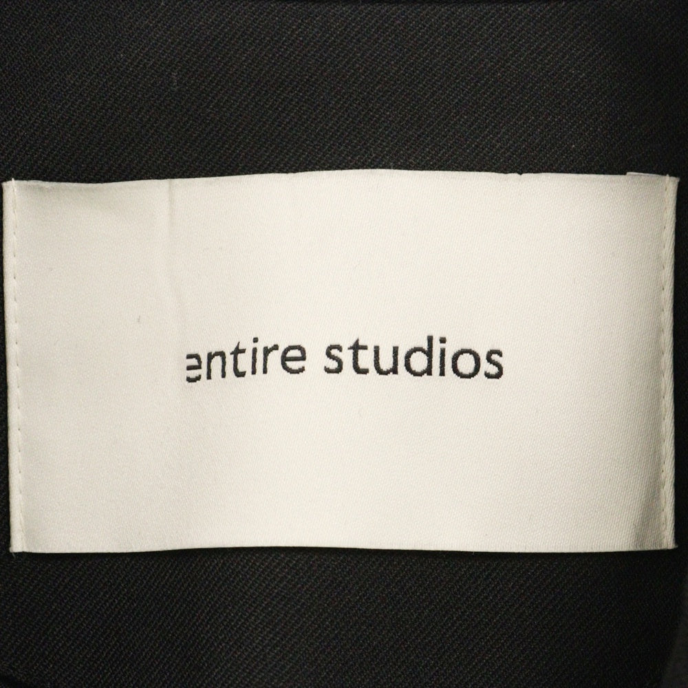 entire studios(エンタイア スタジオ) DOUBLE BREASTED BLAZER ダブルブレスドブレザー テーラードジャケット ブラック ES2438BLS