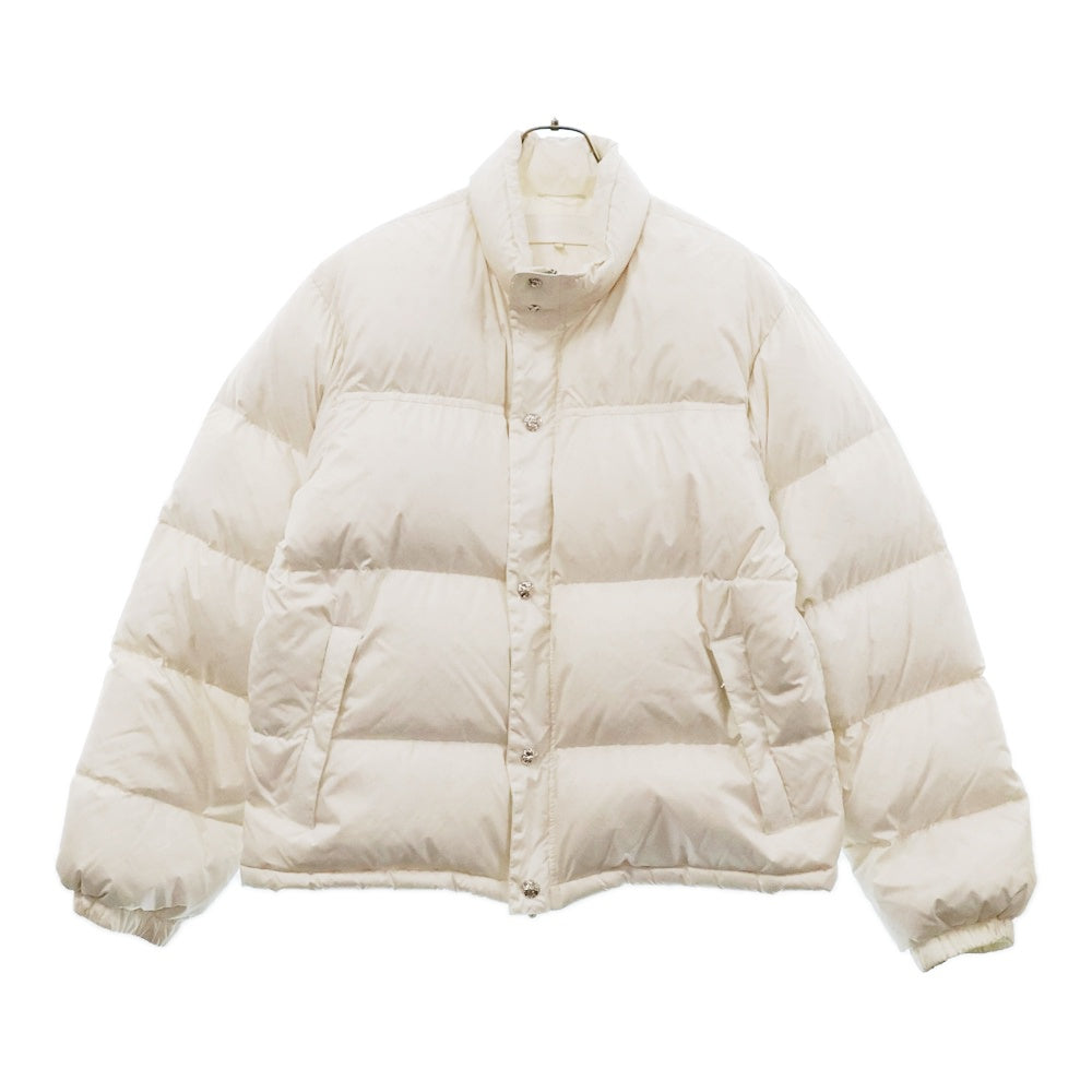 CHROME HEARTS(クロムハーツ) STIFF V2 FBRC CHプラス総柄クロスボールボタンナイロンダウンジャケット ホワイト