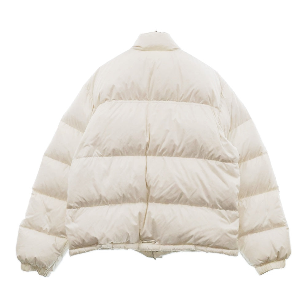 CHROME HEARTS(クロムハーツ) STIFF V2 FBRC CHプラス総柄クロスボールボタンナイロンダウンジャケット ホワイト