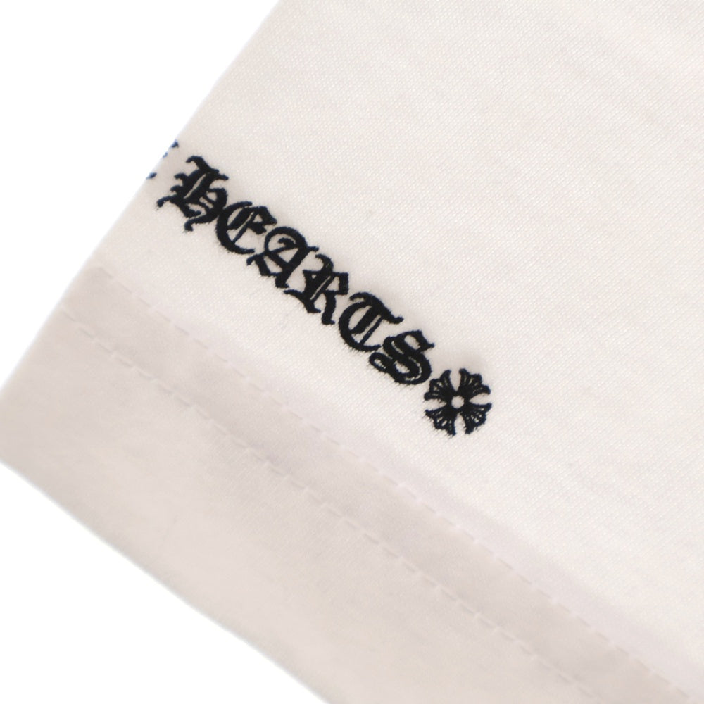 CHROME HEARTS(クロムハーツ) NECK love you LOGO S/S TEE ネック ラブユー ロゴ プリント 半袖カットソー Tシャツ ホワイト