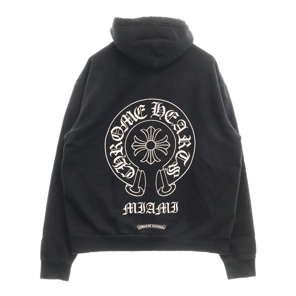 CHROME HEARTS(クロムハーツ) Miami Horseshoe Pullover Hoodie マイアミ限定 ホースシューフーディ プルオーバーパーカー ブラック