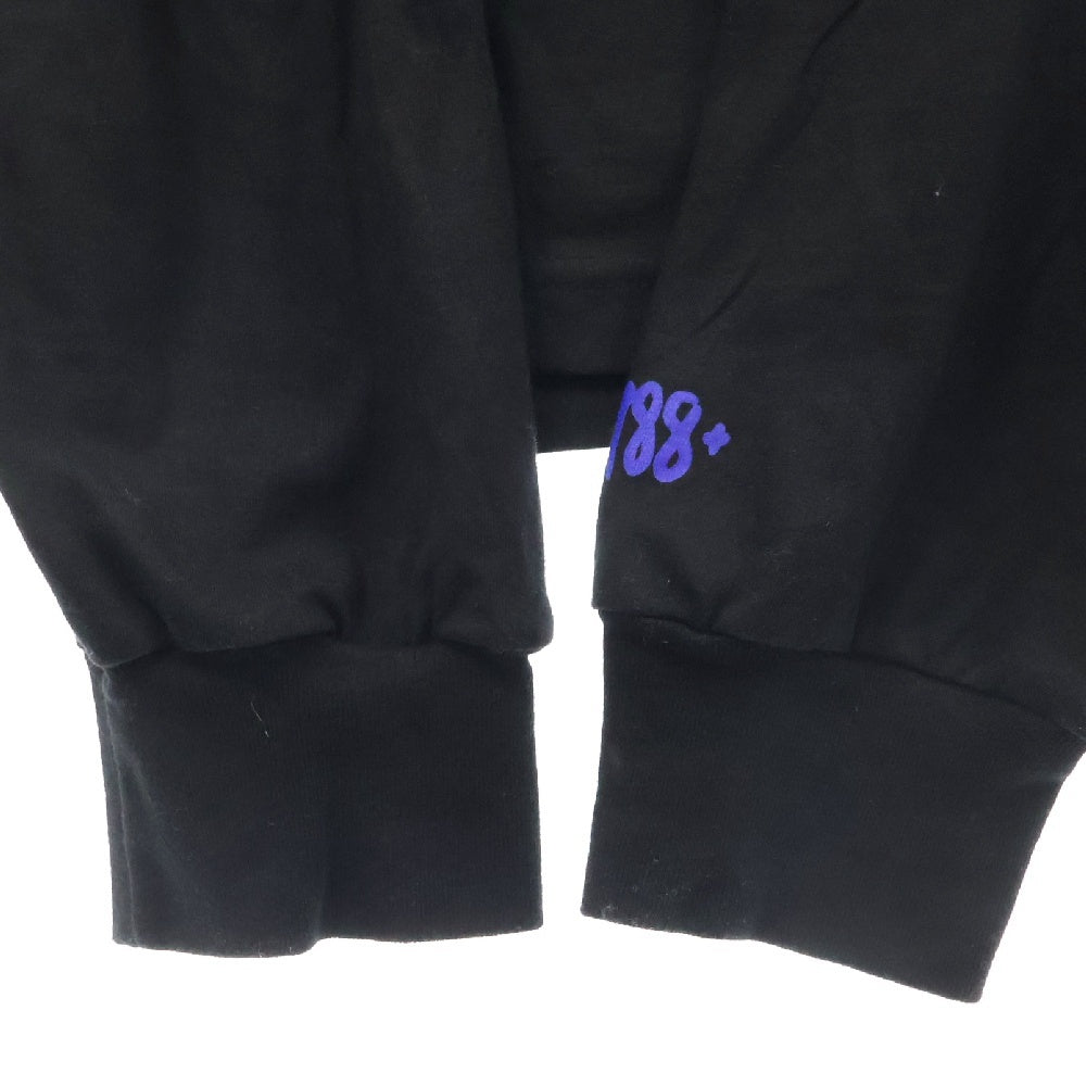 CHROME HEARTS(クロムハーツ) CH L S 1 ネックロゴプリント長袖Tシャツ カットソー ブラック/パープル