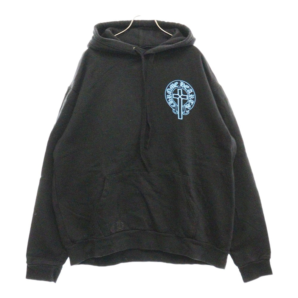 CHROME HEARTS(クロムハーツ) WWW.CHROMEHEARTS.COM MAPPLETHORPE オンライン限定メイプルソープホースシュー プルオーバーパーカー ブルー/ブラック