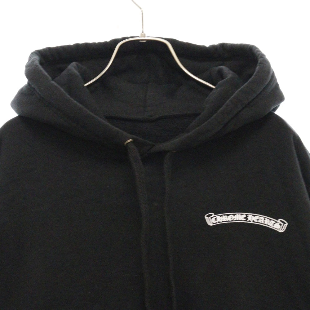 CHROME HEARTS(クロムハーツ) CH + MARINA ABRAMOVIC Hoodie クロムハート マリナ アブラモビッチ バック ロゴプリント プルオーバー パーカー ブラック