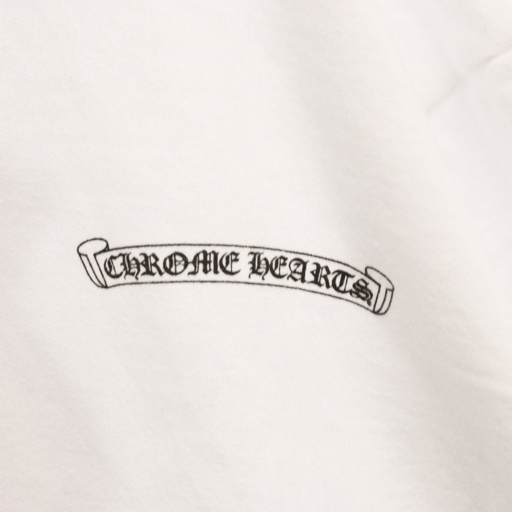 CHROME HEARTS(クロムハーツ) ×The Rolling Stones Lip And Tongue ×ローリングストーンズ リップアンドタンフーディ プルオーバーパーカー フーディー ホワイト/ブルー