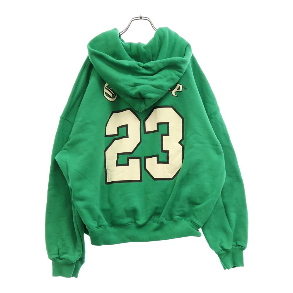 OFF-WHITE(オフホワイト) 24SS FELPA HOODIE FOOTBALL フロントロゴ フットボール フーディ パーカー OMBB118S24FLE005 グルーン