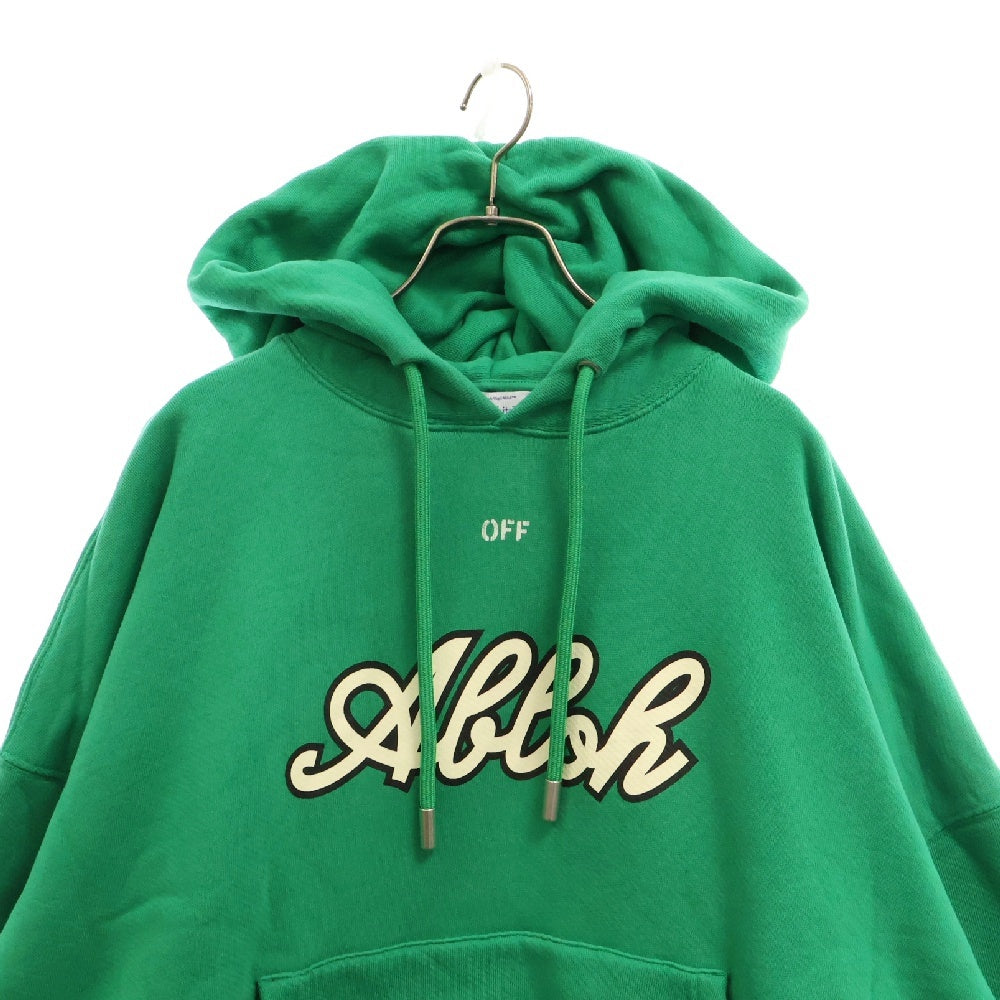 OFF-WHITE(オフホワイト) 24SS FELPA HOODIE FOOTBALL フロントロゴ フットボール フーディ パーカー OMBB118S24FLE005 グルーン