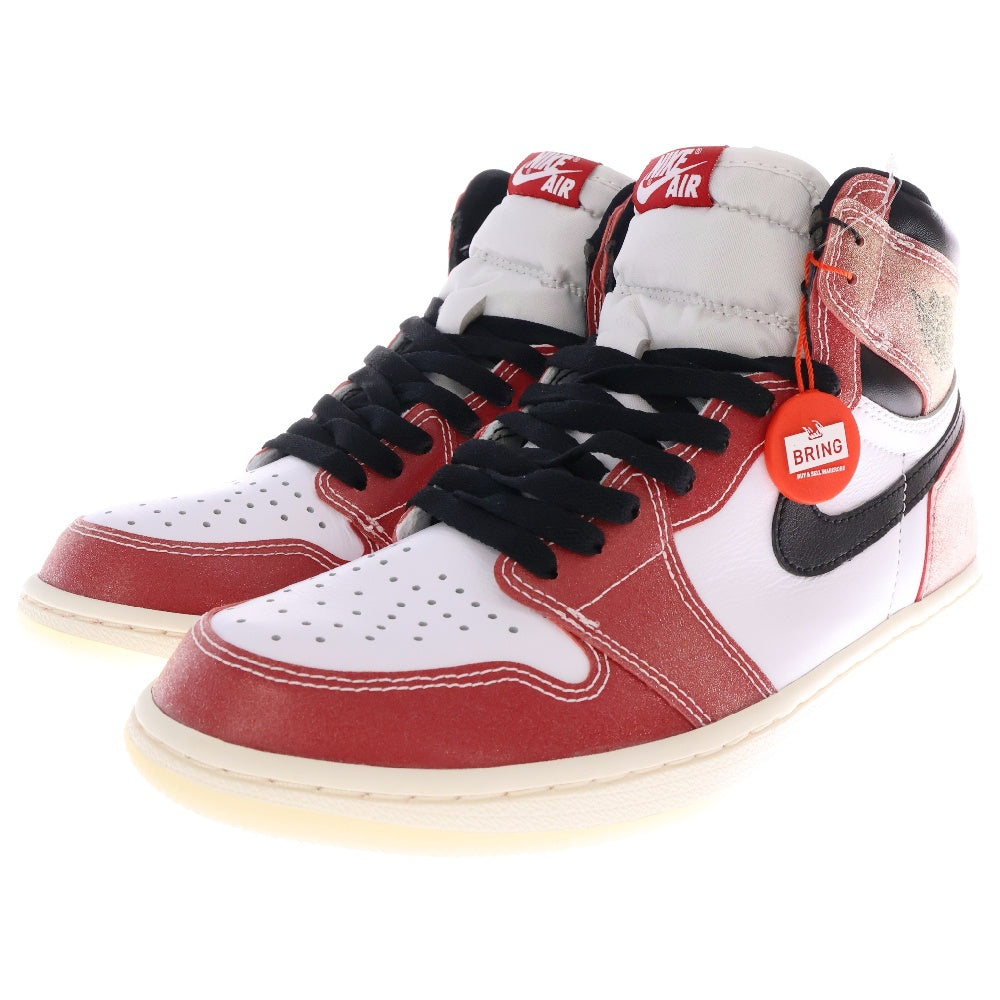 NIKE(ナイキ) ×Trophy Room AIR JORDAN 1 RETRO HIGH OG SP DA2728-100 トロフィールーム エアジョーダン シカゴ ハイカットスニーカー レッド/ホワイト US8.5/26.5cm