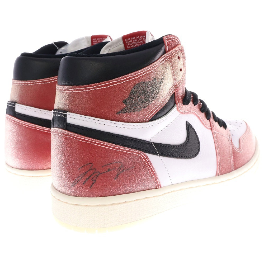 NIKE(ナイキ) ×Trophy Room AIR JORDAN 1 RETRO HIGH OG SP DA2728-100 トロフィールーム エアジョーダン シカゴ ハイカットスニーカー レッド/ホワイト US8.5/26.5cm