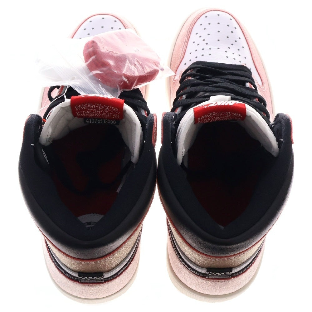 NIKE(ナイキ) ×Trophy Room AIR JORDAN 1 RETRO HIGH OG SP DA2728-100 トロフィールーム エアジョーダン シカゴ ハイカットスニーカー レッド/ホワイト US8.5/26.5cm