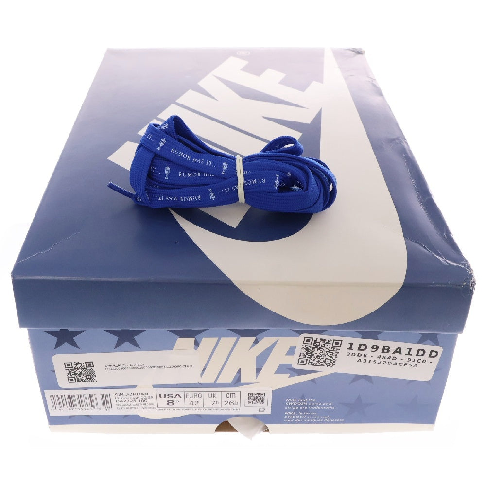 NIKE(ナイキ) ×Trophy Room AIR JORDAN 1 RETRO HIGH OG SP DA2728-100 トロフィールーム エアジョーダン シカゴ ハイカットスニーカー レッド/ホワイト US8.5/26.5cm