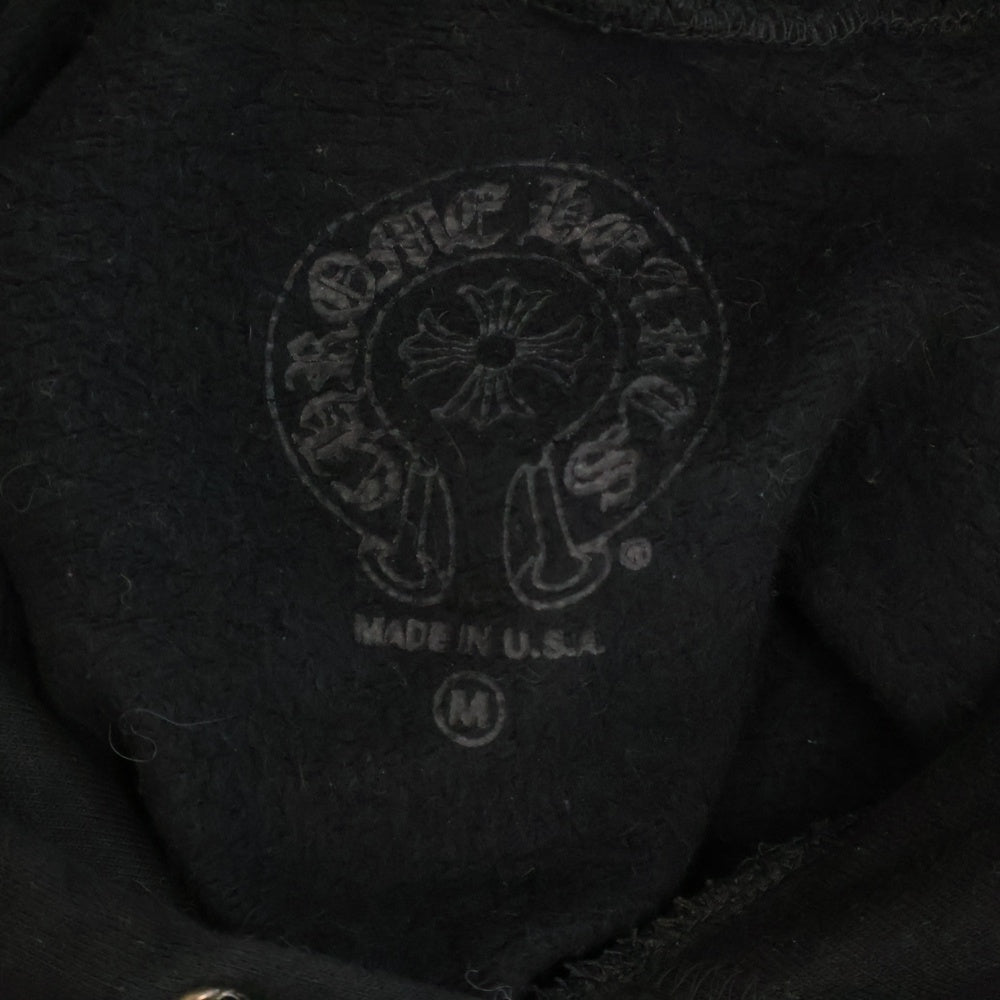 CHROME HEARTS(クロムハーツ) WWW CHROMEHEARTS COM HOODIE オンライン限定 ホースシュー プリント プルオーバーパーカー ブラック/レッド