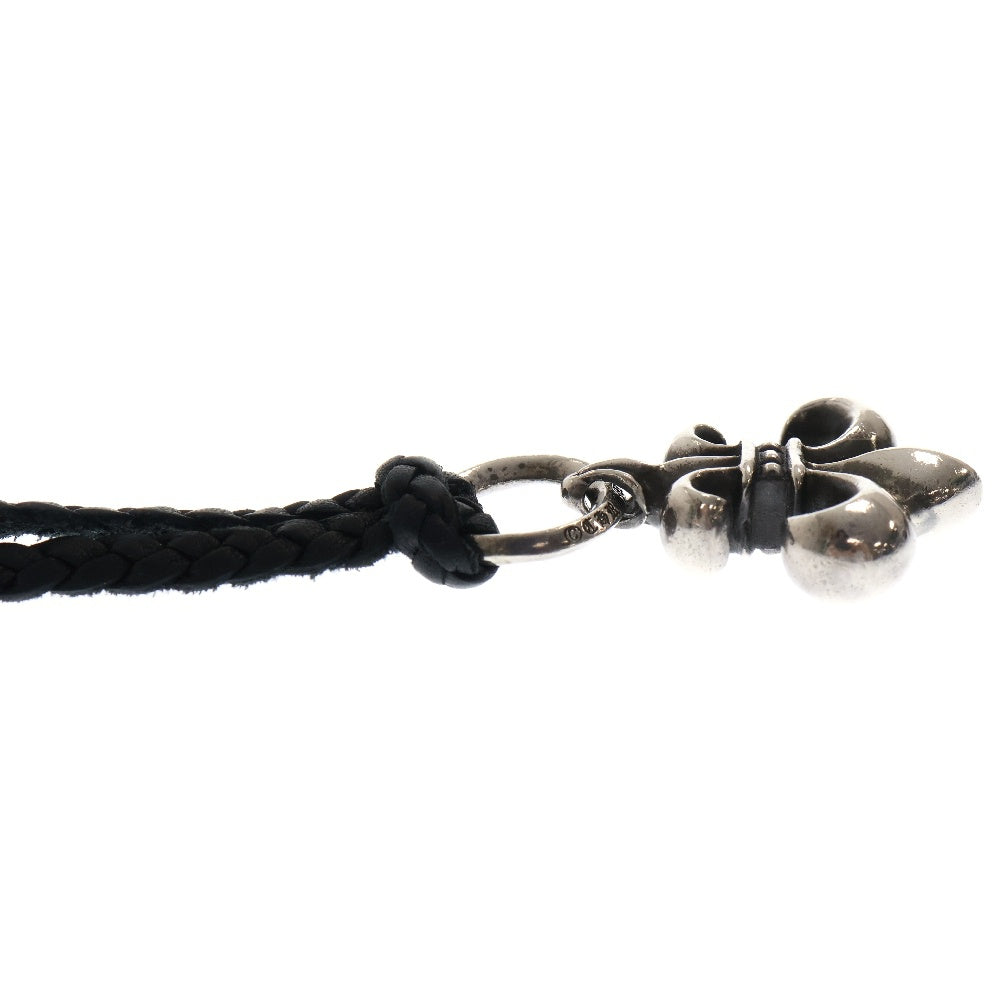 CHROME HEARTS(クロムハーツ) BS FLUER BSフレアペンダント シルバー ネックレストップ レザーブレイド シルバー