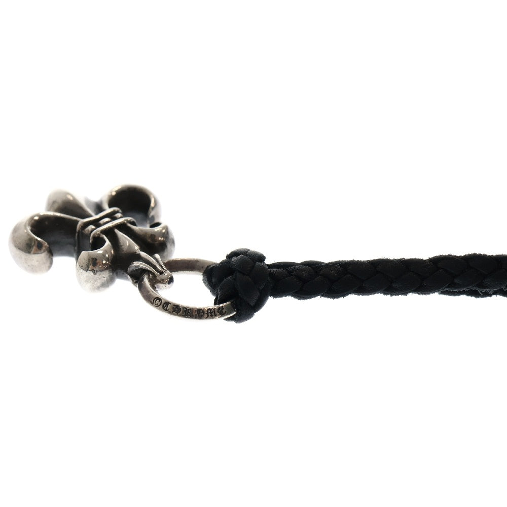 CHROME HEARTS(クロムハーツ) BS FLUER BSフレアペンダント シルバー ネックレストップ レザーブレイド シルバー