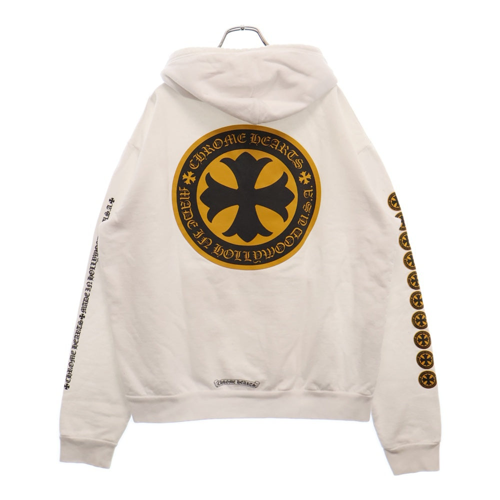 CHROME HEARTS(クロムハーツ) CHプラスプリント プルオーバーパーカー ホワイト